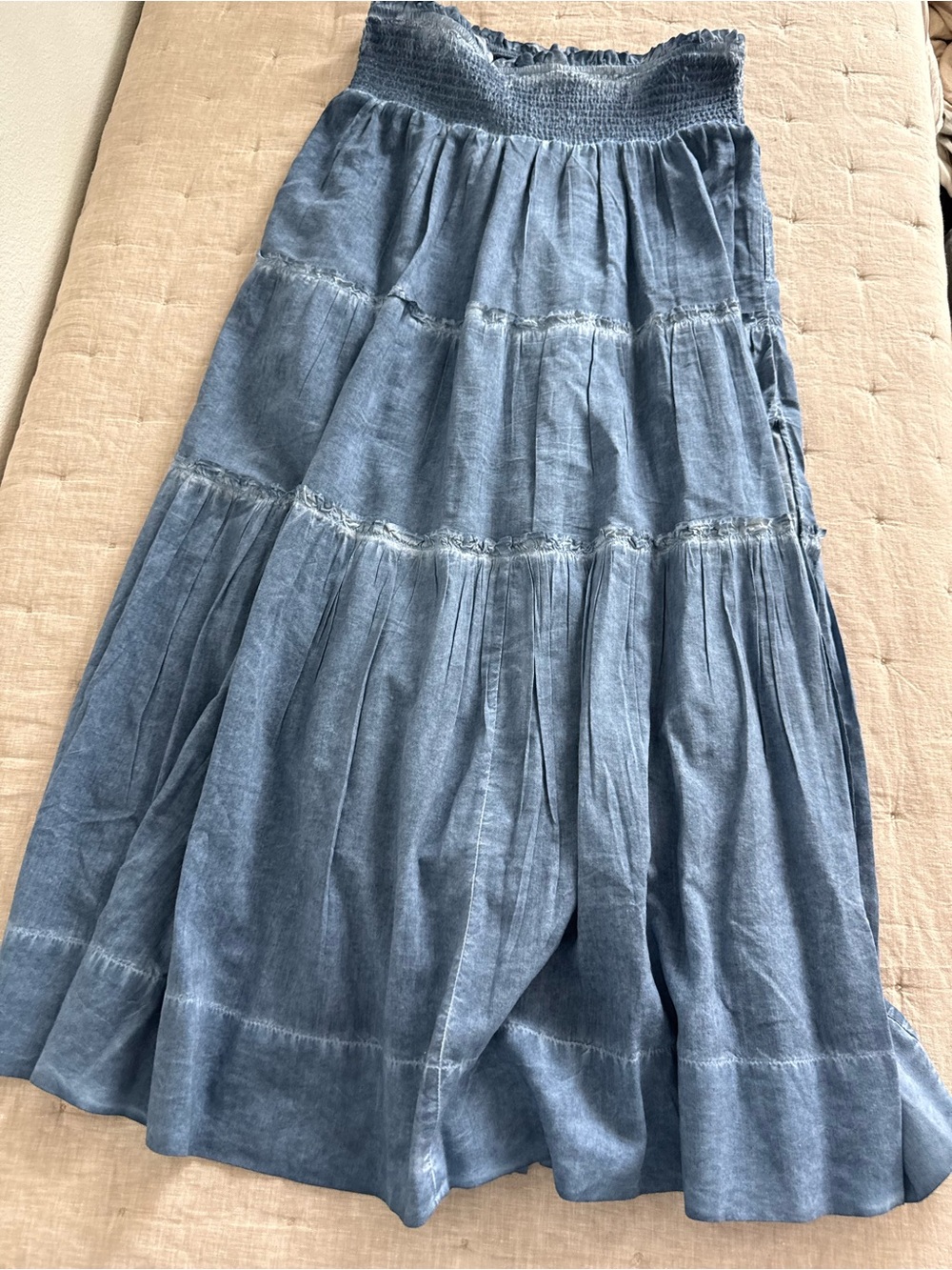 CHANGE OF SCENERY charlie maxi skirt in stonewash Size M/L - Picture 3 of 11